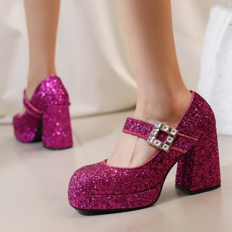 Luxury Lifestyle - Sepatu Mary Jane Hak Tinggi Wanita