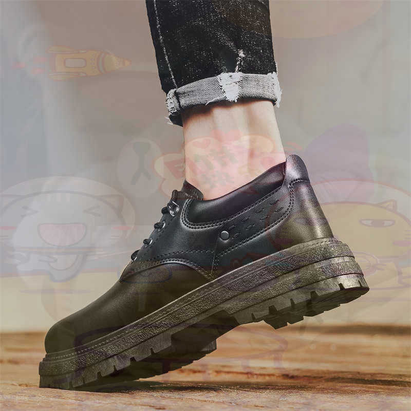 Luxury Lifestyle Team - Sepatu Pria Tenis Pelatih Fashion Kulit