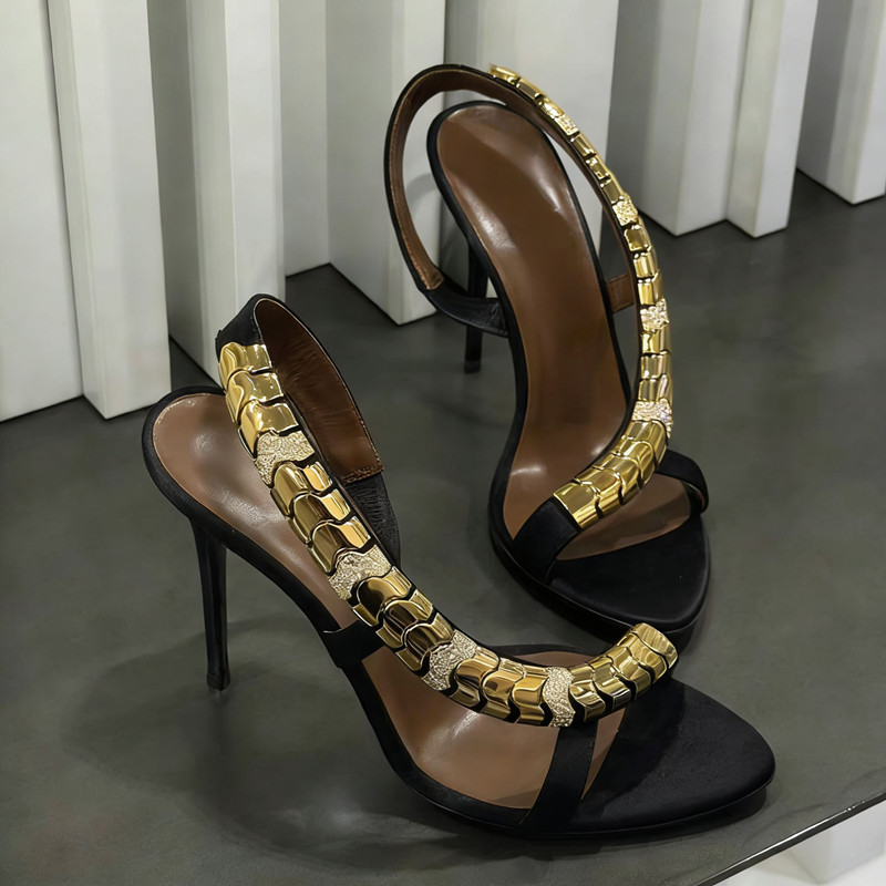 Sandal Gladiator Wanita Satin  - Luxury Lifestyle ulasan dan harga